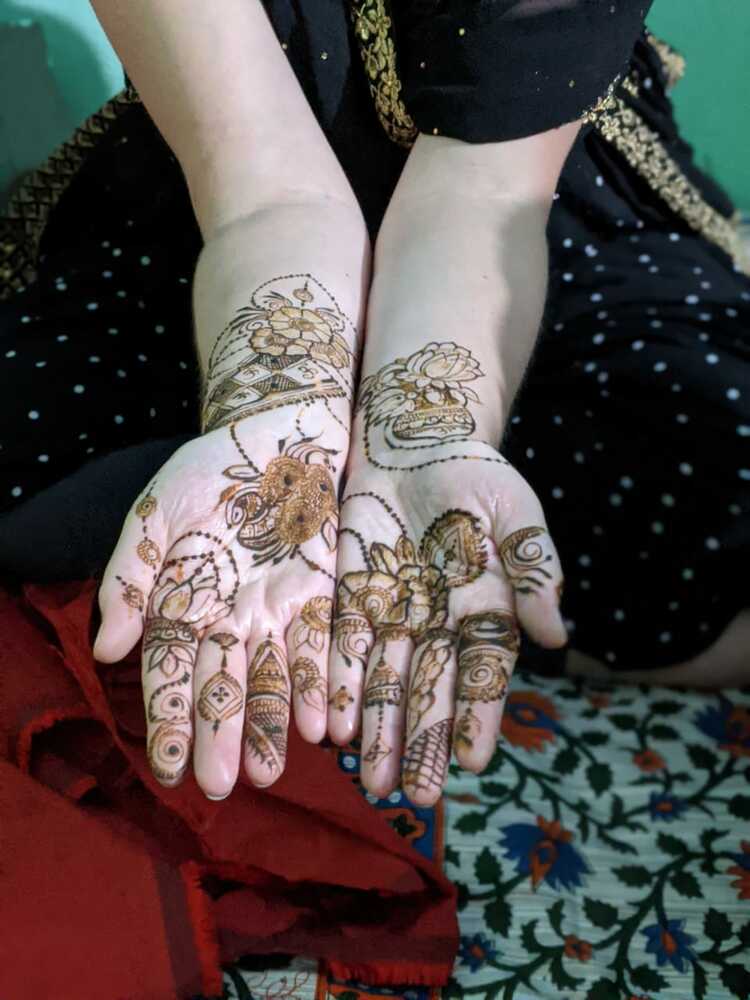 Indischen Hochzeit, Henna Malerei, Henna Künstlerin